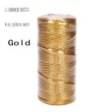 1 Cuộn 1,5mm 100M Dây Macrame Vàng Bạc Dây Thừng Cho May Vá DIY Dây Thừng Ruy Băng Thủ Công Dây Thừng Xoắn Chỉ Trang Trí Nhà Giáng Sinh, Giáng Sinh Ngày Valentine - nhiều màu - Xem 10