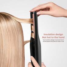 Máy duỗi tóc mini phiên bản hẹp dành cho tóc ngắn, Quà tặng cho mẹ/ngày lễ tình nhân/bạn trai, Phong cách dễ thương màu hồng - Phích cắm loại C của EU (220-240V) - Xem 6