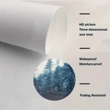 1 tấm Poster trang trí phòng tắm hình chú gấu dễ thương màu đen và trắng, Tranh in trên vải canvas, Trang trí phòng hiện đại, Không khung - Màu xám đen - Xem 5