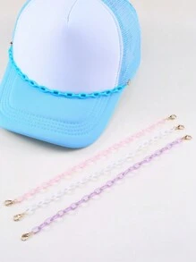 4pcs Acrylic Chain Decoration For Hats (Hat Not Included) - Multicolor - View 8