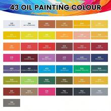 Oil Paint - Artist Grade 200 Ml(6.75-Oz)Tube - Professional Art Paints For Canvas Painting  Consistency For Artists, Students, Beginners  RICH & VIVID OIL COLORS: 43 Color Options Can Generate Endless Combinations.  Artist Grade Oil Paint Performs As It Should And Can Be Flawlessly Mixed. Christmas & New Year Gifts, Can Be Used For Sketchbook, Coloring Books, License Plates, Paint By Numbers, Watercolor Paper, Anime Posters, Valentines Day Gifts/Valentines - Bộ - Xem 2