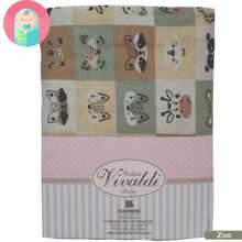 Double-Sided Blanket 90cm X 90cm Baby 100% Cotton Printed Soft With Bias - Sở thú - Xem 2