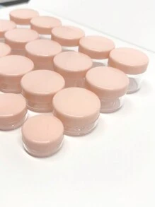 1 件/5 件/10 件 5g/10g/15g/20g 旅行瓶套装，适用于家庭和日常使用，旅行必需品配件，带旋盖的容器，用于美容产品、精油、用于沐浴露/护发素/洗发水/洗面奶/洗手液/洗洁精/乳液 - 粉色 - 查看 4