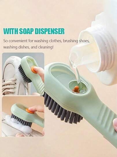 1pc Shoe Cleaning Brush,Shoe Cleaning Brush, Plastic Clothes Scrubbing Brush, Household Cleaning Tool