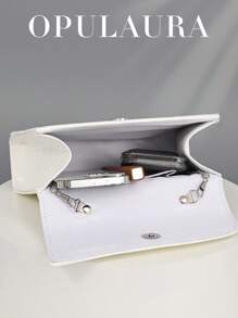 OpulAura 闪光手提包，迷人、优雅、精致、低调奢华的闪闪发光的金色，奢华的晚宴包，闪闪发光的水晶装饰手拿包，非常适合派对女孩、女士、新娘。非常适合派对、婚礼、庆典、晚宴/活动，与正式礼服、礼服、舞会礼服、生日礼服、派对包完美搭配，非常适合派对、婚礼、舞会、晚宴/宴会，与女士舞会礼服完美搭配