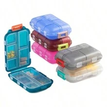 1pc Daily Pill Organizer 10 Compartments Portable Pill Box Travel Medicine Storage Box Moisture-Proof Small 10 Girds Medicine Box Travel Pill Organizer Small Pill Box Mini Portable Weekly Medicine Holder Container For Travel Home School Supplies College Dorm Essentials For Student Container Medicine Pill's Box Travel Supplies Camping Medical Emergency Bag Pill Case Pill Container Medicine Organizer