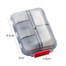 1pc Daily Pill Organizer 10 Compartments Portable Pill Box Travel Medicine Storage Box Moisture-Proof Small 10 Girds Medicine Box Travel Pill Organizer Small Pill Box Mini Portable Weekly Medicine Holder Container For Travel Home School Supplies College Dorm Essentials For Student Container Medicine Pill's Box Travel Supplies Camping Medical Emergency Bag Pill Case Pill Container Medicine Organizer