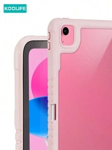 1 件 Koolife 透明超薄保护壳带支架，内置笔槽，多功能支架，全身防摔，TPU+PC 材质，兼容 iPad/iPad Pro/Mini/Air/2/5/6 - 粉紅色-支架款 - 查看 4