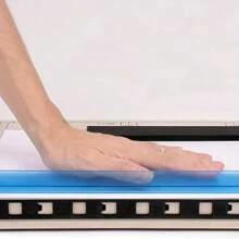 1 Pack A4 Paper Cutter, Capacity 12 Sheets, 2 Paper Stopper Boards, Base With Grid Lines, A4-B7 - one-size - View 3