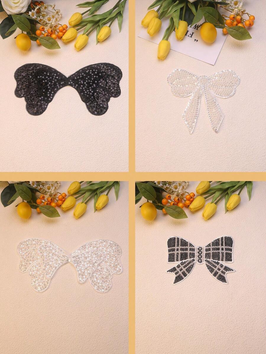 11 chiếc nơ thủ công ren pha lê đính hạt thêu thủ công phụ kiện may vá tự làm cho quần áo, váy cưới và trang phục trang trọng - nhiều màu - Xem 1