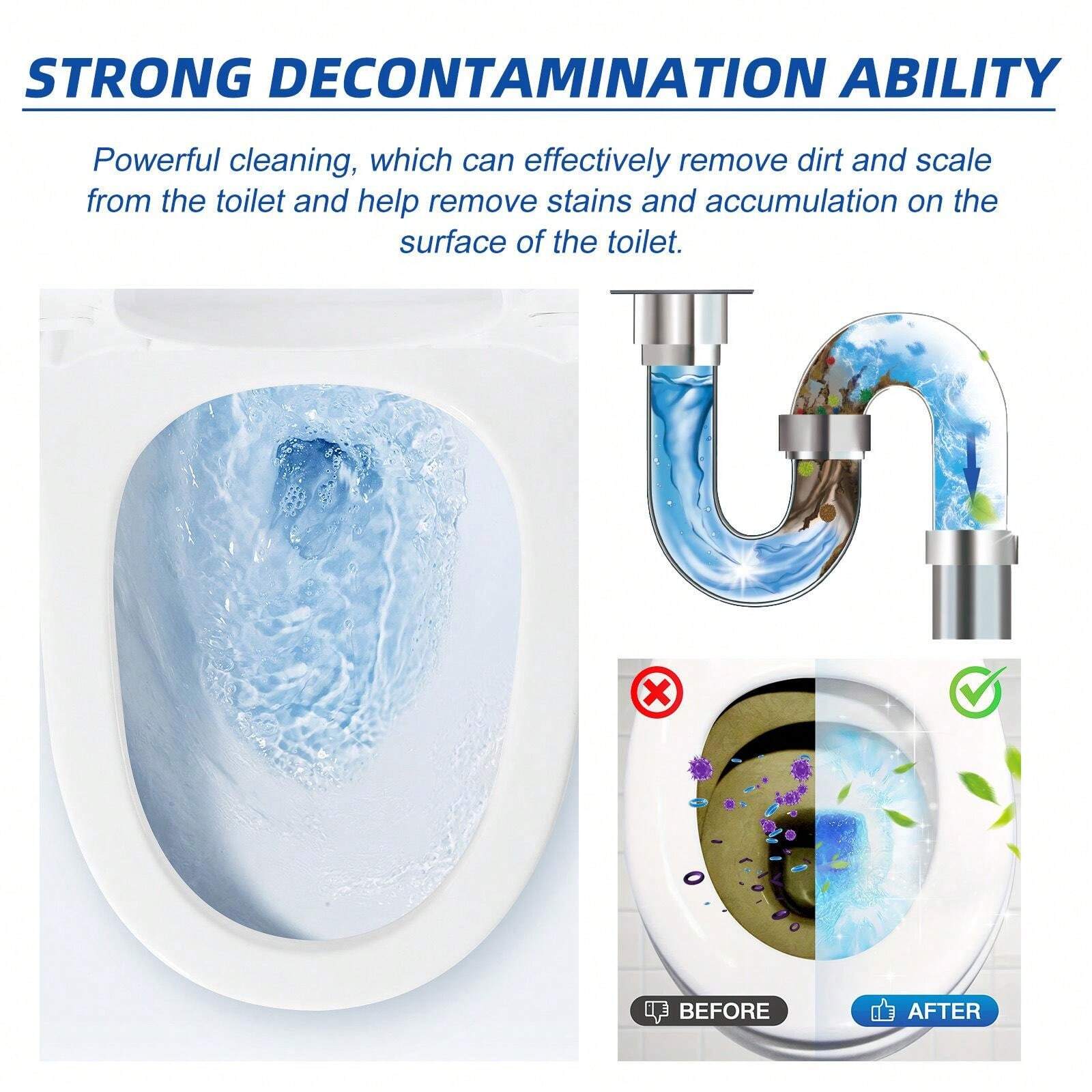 Toilet Cleaning Tablet Household Toilet To Remove Odor, Clean Dirt And