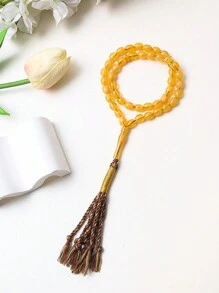 1 pezzo imitazione pietra naturale, braccialetto di preghiera con 45 perline, stile arabo