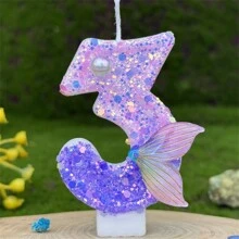 3 件美人鱼尾巴形数字蜡烛、生日蛋糕蜡烛装饰、0-9 年龄数字蜡烛、大气生日蜡烛、可爱创意数字蜡烛、惊喜派对蛋糕装饰、适用于派对、婚礼、生日晚宴、餐厅氛围装饰、房间装饰、礼物、生日装饰、生日快乐、房间装饰 - 多色 - 查看 19
