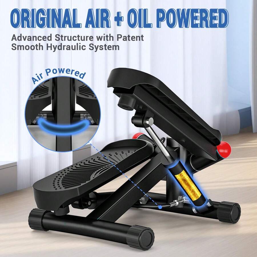 Steppers For Exercise At Home, Mini Stepper With Resistance Bands, Air