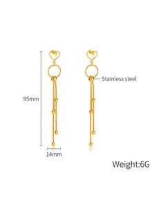 TONSI 1 Cặp bông tai hình bướm bằng thép không gỉ, bông tai hình bướm đính ngọc trai, trang sức hình bướm dành cho nữ, bông tai hình bướm bằng vàng 18k, quà tặng ngày lễ tình nhân - Nhiều màu - Xem 17