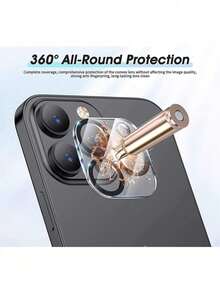 Protective Glass Films Camera Lens Compatible IPHONE - Trong suốt+iPhone 15 pro - Xem 4