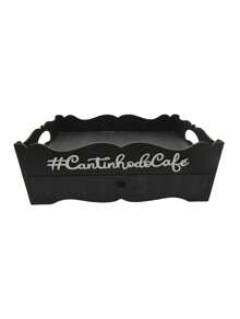 Three Hearts Coffee Corner Capsule Holder Tray MDF - Black - View 5