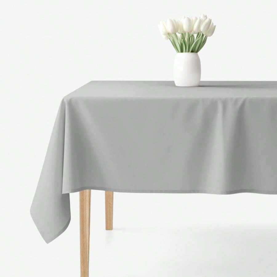 Tablecloth 2.20x1.50m 6 Seats Party Buffet Restaurant - Grey - View 1