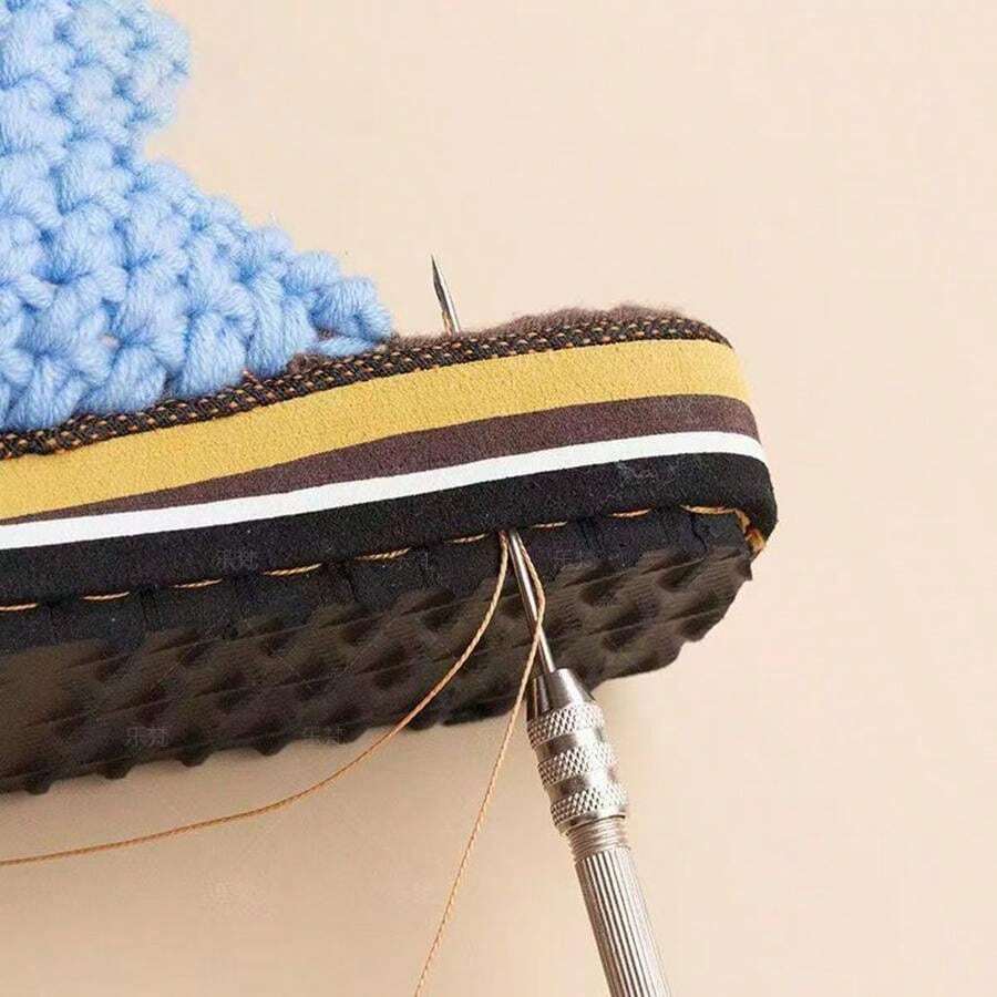 58pcs HandHeld Sewing Awl Kit, Tools For Stitching And Punching On