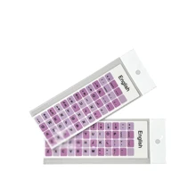 Adesivo para Teclado em Inglês, Substituição de Letras de Teclados em Inglês, Adesivos com Cor Macaron para Teclado de Computador e Laptop, Adesivos de Computador Fofos, Adesivos para Laptop