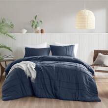2/3 Pieces Bedding Comforter Set,Cozy Premium All Season Home Textile Fits Modern Bedroom Décor, Only 2-Pcs-Set For Twin-Twin XL Size,Christmas New Year Holiday Gifts - 海軍 - 查看 3