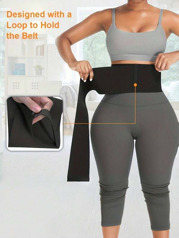 Cintura Trainer Tummy Control, Cinto de Cintura Feminino Ajustável, Cintura Envoltória, Cinto de Cintura Respirável, Cinto de Modelagem, Cinto de Treinamento de Cinto de Modelagem Ajustável, Adequado para Yoga, Fitness e Outros Esportes, Presente Perfeito para o Dia das Mães