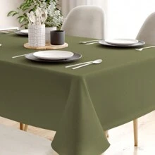 Tablecloth 2.20x1.50m 6 Seats Party Buffet Restaurant - Olive Green - View 2