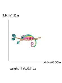 Emaille Strass Eidechsen Brosche für Frauen, Chamäleon Brosche, Gecko Brosche, Tier Pin, Party und Bankette Schmuckzubehör Geschenk - Eidechse-Chamäleon-Gecko - Übersicht 29