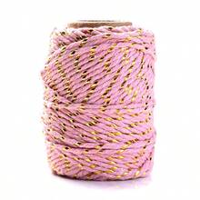 Dây thừng Giáng sinh màu đỏ vàng xanh lá cây dày 2mm 20 mét/cuộn dùng để gói quà DIY, làm đồ thủ công, trang trí nhà cửa, làm vườn - dây gói quà - Xem 11