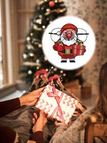 1个创意圣诞太阳镜架，可爱圣诞老人和驯鹿可拆卸木质眼镜展示架，动物造型眼镜收纳架，梳妆台眼镜架 - 聖誕節款 - 查看 9