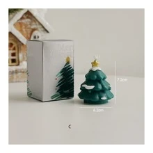 1pc Tree Scented Candle, Ambient Gift, Handmade Fragrance Candle, Faux Candle,Room Decor,Gifts, Christmas Decorations, Christmas Gifts - Multicolor - View 20