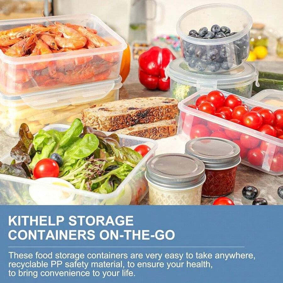 28 Pieces Food Storage Containers With Lids EXTRA LARGE Freezer