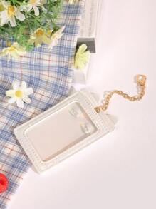 兔耳钱包 卡包 带链 可爱迷你包 身份证/通行证 女士钱包 迷你钱包 钱包 学校用品 卡包 - 粉色 - 查看 4