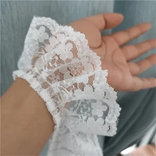 6CM Wide HOT Embroidery White Black 3D Flower Lace FabricTrim Ribbon DIY Sewing Applique Collar Dress Wedding Guipure Decor 1/2/3yard, 4th Of July,Mothers Day,Teacher Gifts, - Multicolor - View 12