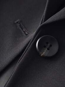 Solid Color Button Front Sleeveless Vest Jacket For Women, Elegant Lapel Neck Spring/Fall Fashion