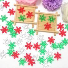 50 piezas de copos de nieve de acrílico como relleno de jarrones para decoración navideña, Año Nuevo, bodas, decoración del hogar, decoración de mesas, eventos, decoración de bodas, utilería fotográfica, manualidades DIY - colores mezclados - Ver 9
