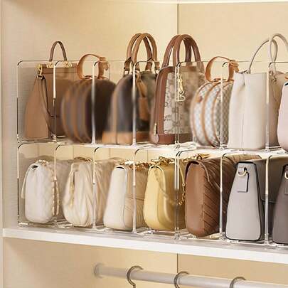 1pc Small Bag Storage Rack - Versatile Closet Cube Organizer Perfect For Shoes And Books, Ideal Multi-Functional Storage Solution For Bedroom, Stylish Partition Shelf For Autumn And Holiday Decor, Enhance Your Room With Modern Aesthetic Touches For Festive Celebrations, Perfect For Christmas, Thanksgiving, New Year, And Valentine's Day Home Decoration Needs.