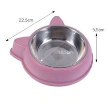 900ML Pet Bowl Food Drinker Non-Slip Cat Dog Bowl Pot LR-0122/LR-0123 - 藍色 - 查看 4