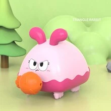 几何形状拉绳动物婴儿玩具车儿童眼睛颜色形状认知教育玩具可爱几何形状拉绳动物婴儿玩具车小汽车儿童玩具车塑料上链玩具儿童亲子互动玩具生日礼物男孩女孩圣诞礼物 - 彩色 - 查看 15