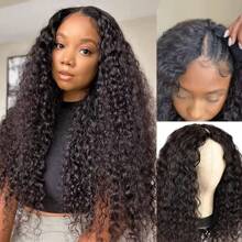 V Part Wig Water Wave Human Hair No Leave Out Upgrade Wigs Human Hair Wig Curly Wigs For Women V Part Wigs No Sew In No Glue