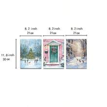 1/3 đồ trang trí Giáng sinh Tranh in Canvas Phong cảnh rừng mùa đông Nghệ thuật treo tường Trang trí Giáng sinh Trang trí ngày lễ Cây thông Noel Không có khung - Nhiều màu - Xem 16