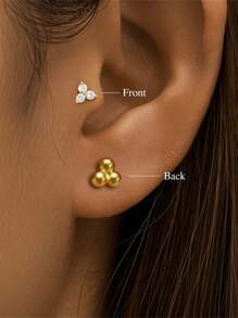 1 件花朵流苏 925 纯银耳环 女式复古耳钉 穿孔 适合婚礼 新娘首饰 精美珠宝 - 彩色 - 查看 7