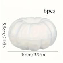 6-20 Stücke weiße Schaumstoff-Kürbisse 4,5-10cm, perfekt zum Bemalen, Schnitzen und Herbstdekoration, geeignet für Halloween und Erntedankfest -- DIY manuelles Bemalen und Anregung zur Kreativität