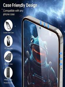 6 件/套 3 件一键安装防窥隐私钢化玻璃 + 3 件相机镜头保护膜 兼容 iPhone 无尘即时机舱膜应用 - 快速、准确、稳定的膜应用 - 防窺膜 - 查看 8