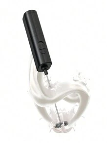 AOYI 1 pieza Batidor de mano portátil y mini para café y leche que funciona con batería AA