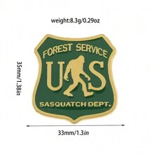 绿色特殊标志金属徽章别针、多用途胸针、人物纪念别针 - 彩色 - 查看 2