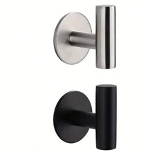 1/2 件不锈钢单钩，衣帽钩，无需打孔壁挂式创意浴室金属挂钩，适用于浴室、卧室、万圣节、感恩节、圣诞节礼物家居浴室装饰浴室收纳秋季装饰返校 - 彩色 - 查看 3