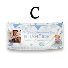 1pc,Custom Personalized Happy Birthday Banners, Custom Photo Birthday Banners, Custom Birthday Banners, Custom Party Decorations, Birthday Gifts For Friends - White - View 12
