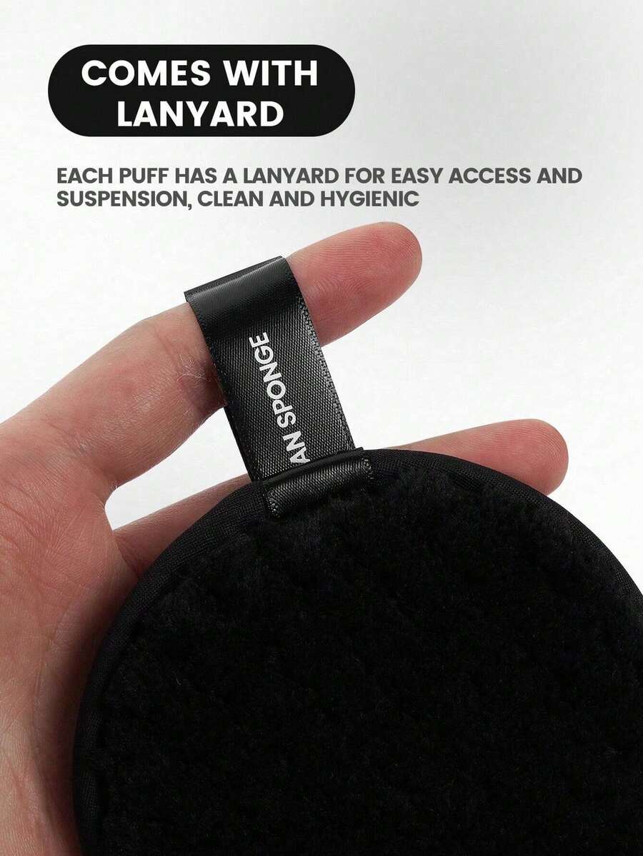 1/2/4/6/8 件化妆海绵/粉扑，洁面海绵，超细纤维卸妆棉，面部和身体清洁海绵，去黑头，柔软面部清洁，卸妆棉，洁面工具