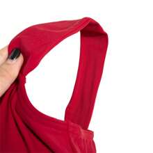 Speedo Women One-Piece Princess Style Asymmetrical Thick Strap Swimsuit - Red - View 4